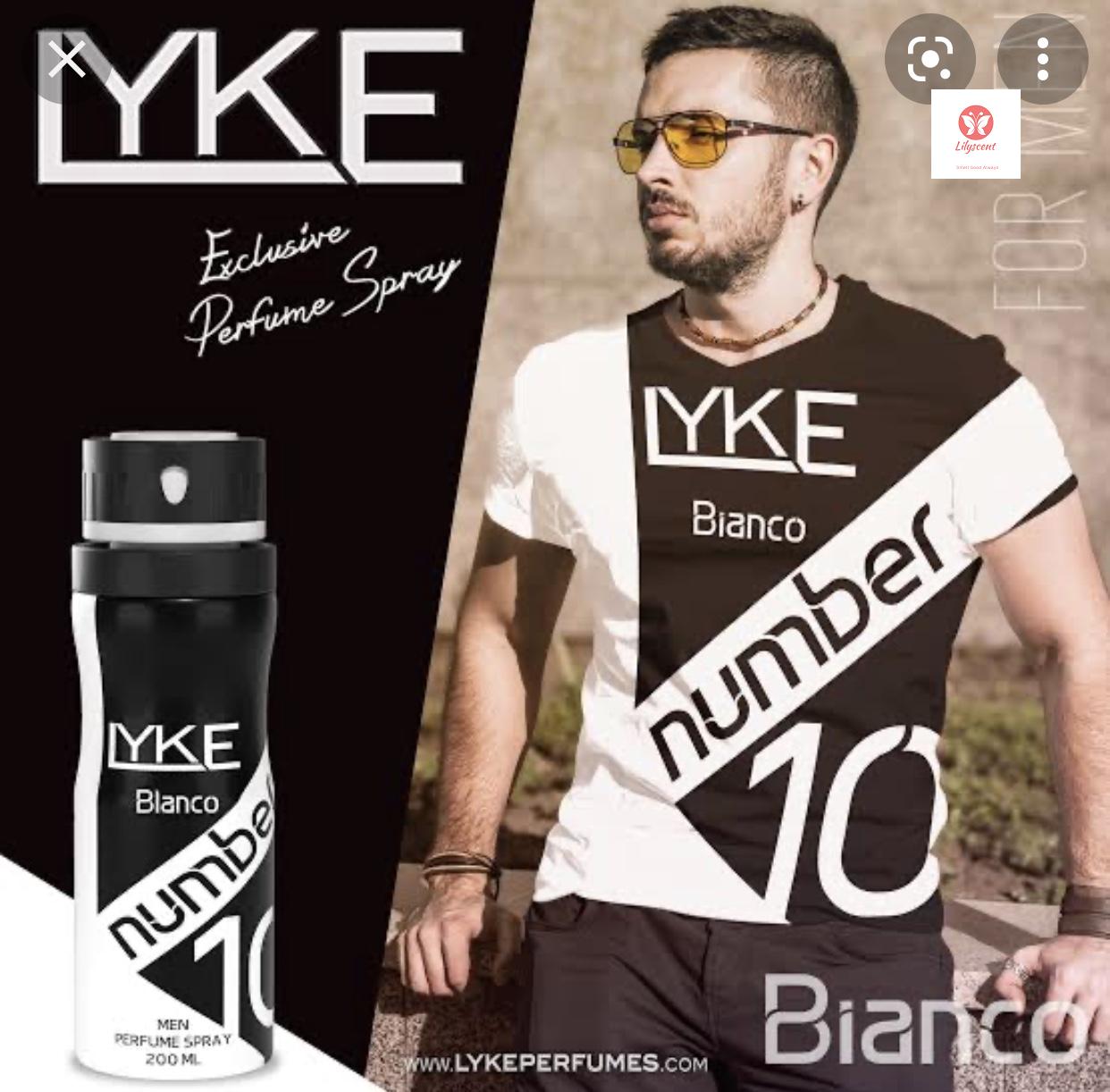 LYKE Number 10 Bianco Men Spray 200ml