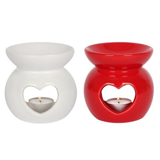 Heart Cutout Oil/Wax Burner - 14cm