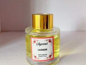Lilyscent 50ml Lavender Diffuser Oil + Reed Sticks