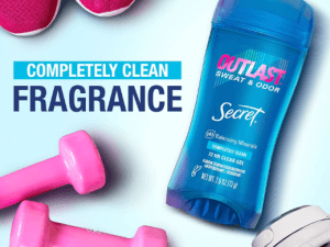 Secret Outlast Completely Clean Clear Gel Deodorant